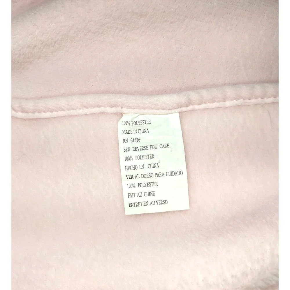 Sam Salem & Sons Pink Thank Heaven For Little Girls Flower Blanket Fleece 31526